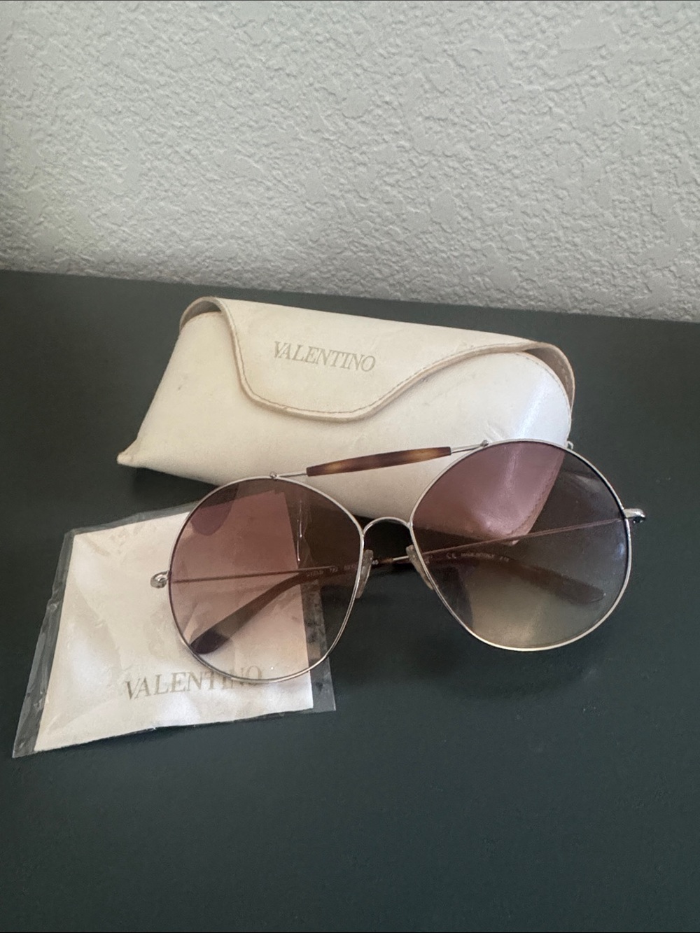 Valentino oversized aviators V121S